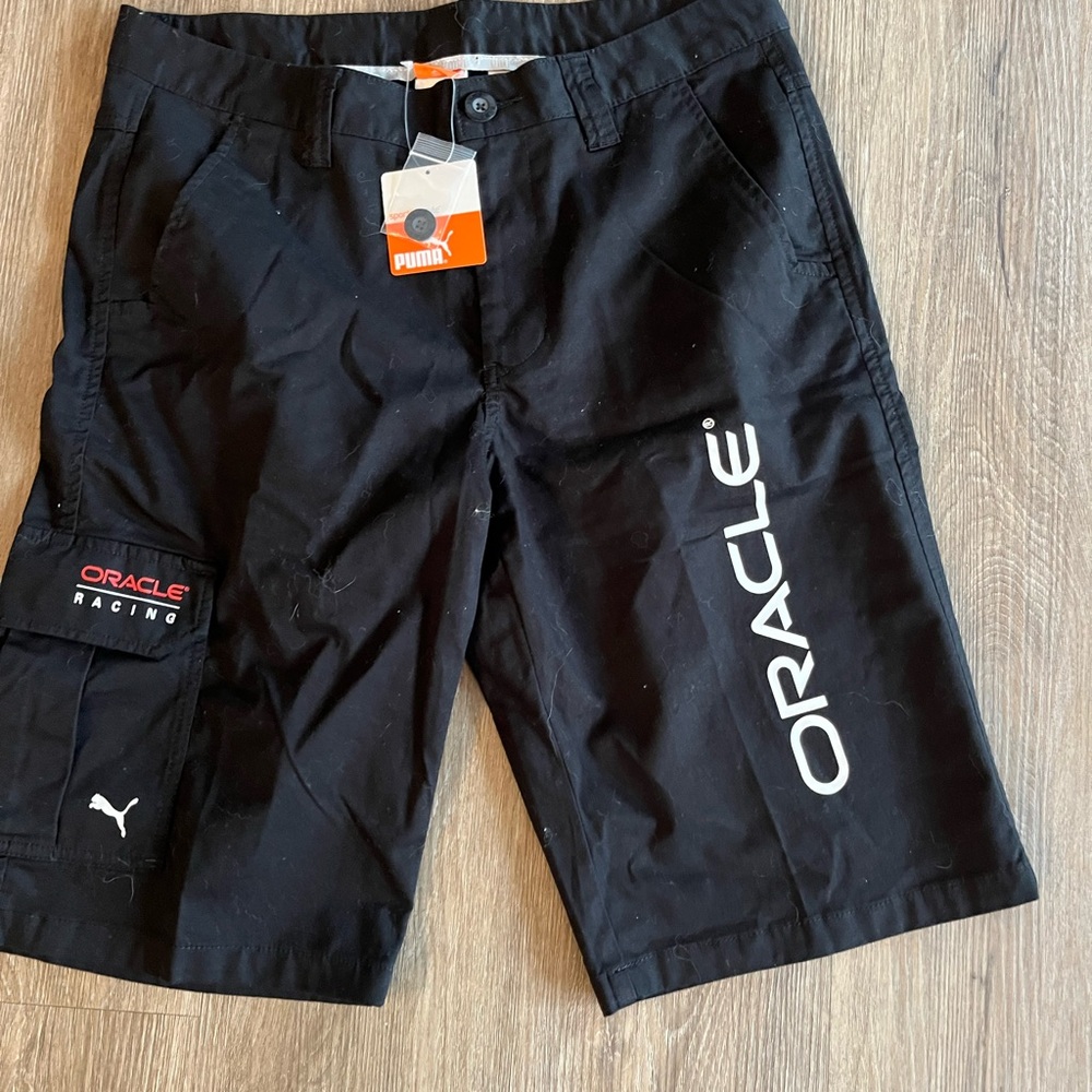 Puma Men's Black Cargo Shorts